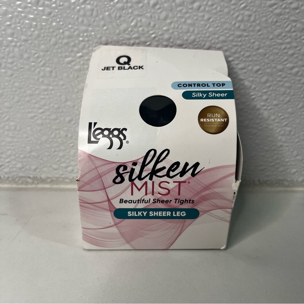 L'eggs Silken Mist Sheer Tights - Jet Black
